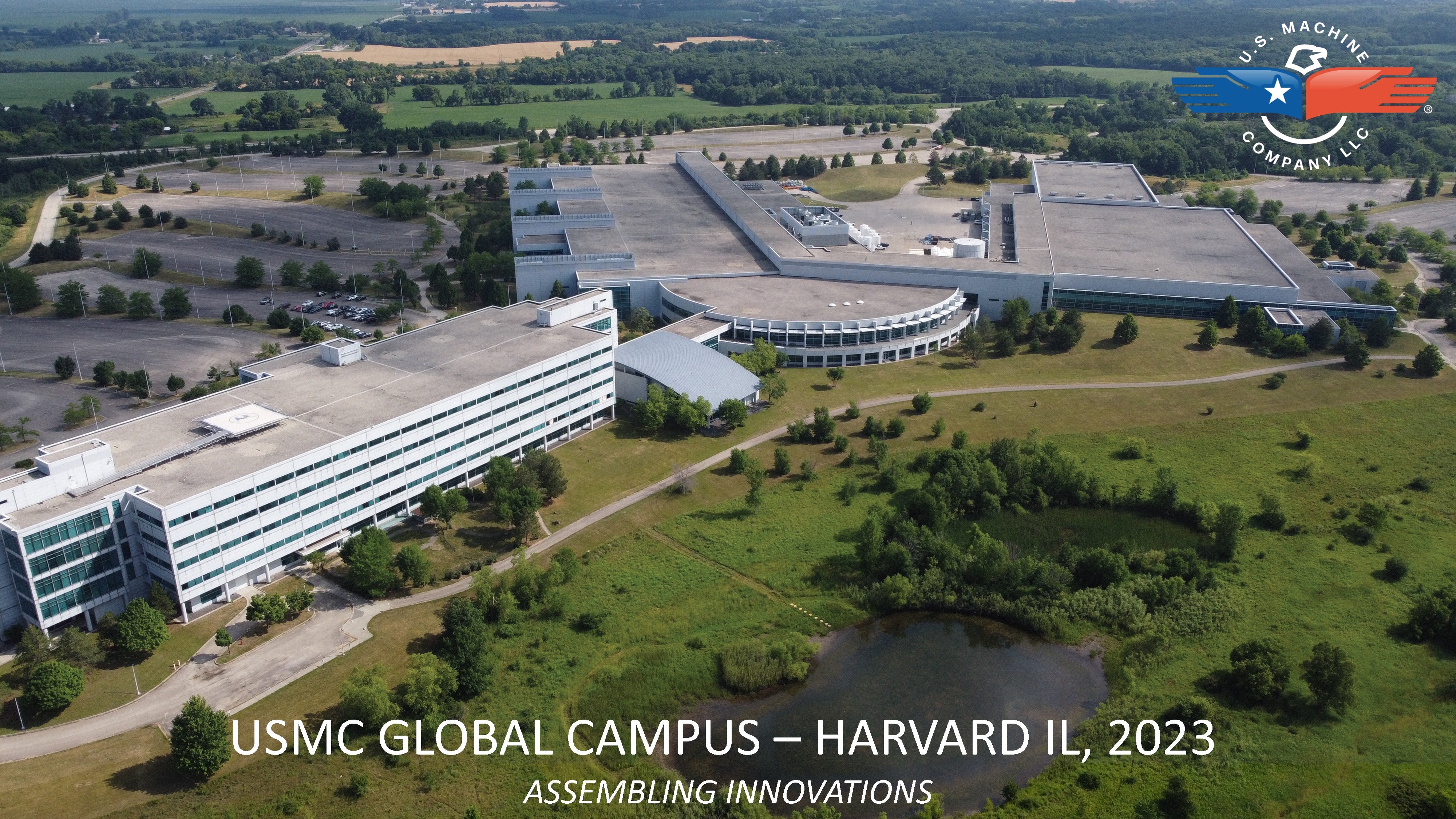 Aerial view of USMC Global Campus