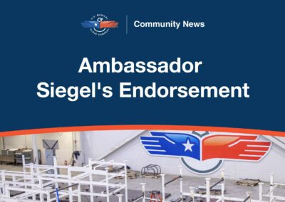 An Endorsement from Ambassador Siegel on the Creation of U.S. Medical Chemical Company